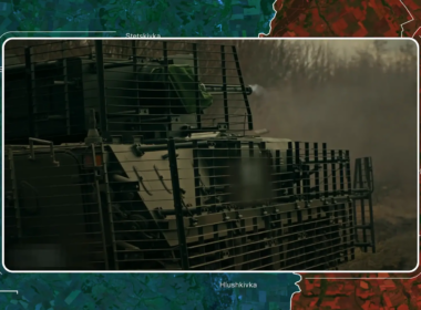 BTR-4E Bucephalus armored personnel carrier. Screenshot for Reporting from Ukraine