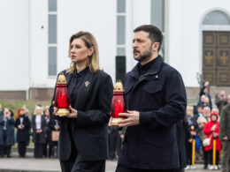 Ukrainian President Volodymyr Zelenskyy and the First Lady of Ukraine Olena Zelenska commemorated the third anniversary of Bucha's liberation from Russian occupation on 31 March