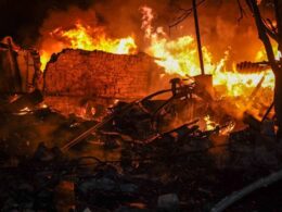 russia targets odesa drones hits gas infrastructure poltava oblast despite alleged energy ceasefire fire site russian air attack 28 2025 f816ee3ece9eccc8 launched massive drone against ukraine overnight targeting multiple regions