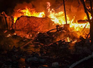 russia targets odesa drones hits gas infrastructure poltava oblast despite alleged energy ceasefire fire site russian air attack 28 2025 f816ee3ece9eccc8 launched massive drone against ukraine overnight targeting multiple regions