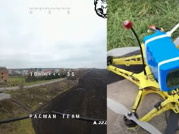 ukraine tests fpv drone targeting anti-drone electronic warfare systems pilot interface (l) experimental capable detecting locating russian jammers screenshots video jammer-killer-drone testing drones equipped radiation detection installations which could spark