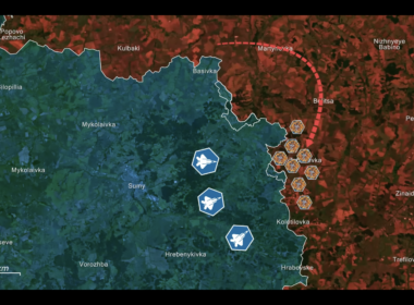 A screenshot from the RFU News - Reporting from Ukraine video, 21 April.