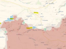 ukrainian defense forces liberate 16 km² near pokrovsk top general says situation donetsk oblast russian occupied territory marked red ukraine's most recent gains blue earlier ones green kotlyne shevchenko commander-in-chief