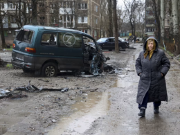 Russia Ukraine war conflinct peace talks Mariupol Z V graffiti