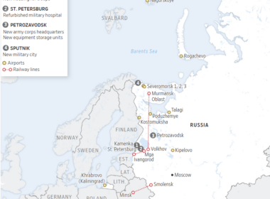 russian military near border with finland
