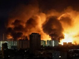 Russian missiles and drones targeted Kyiv on the night of 24 May, injuring 15 people and damaging civilian infrastructure.