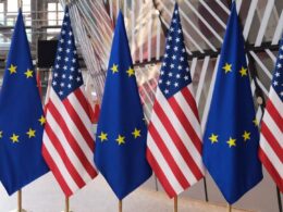 media leaked memo shows trump-era pulled out eu sanctions plan flags embassy north macedonia 243005830_10159168671990189_8289266594971455493_n cooperation between united states european union preventing russian evasion has broken down süddeutsche zeitung reported