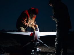 A Ukrainian drone operator.