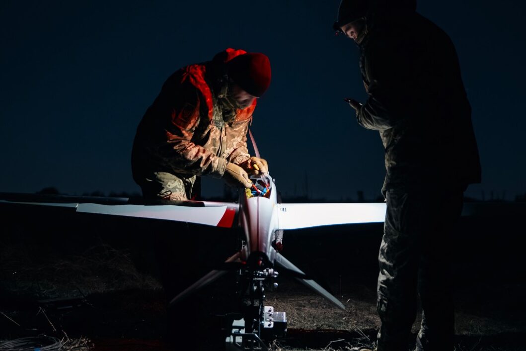 A Ukrainian drone operator.