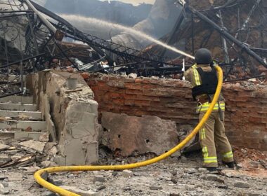 russia bombs sumy oblast first day its own declared ceasefire aftermath russia's attack 6 2025 which killed child local authorities telegram/sumy military administration 59f7327a-b7e3-4519-8068-434d22dbffc7 8 russian aircraft launched guided aerial