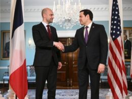 eu plans 17th sanctions package against russia over ukraine invasion french foreign minister jean-noël barrot (left) meets secretary state marco rubio washington dc 1 2025photo brendan smialowski / 8ea0b8f2ab32c839e73f12787e875af4 announced