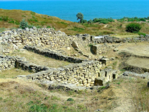 Necropolis of the ancient settlement of Feodosia.