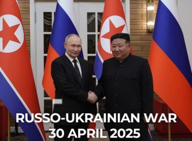 Russian president Vladimir Putin and North Korean leader Kim Jong Un.