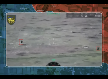 A screenshot from the RFU News-Reporting from Ukraine video, 7 May.