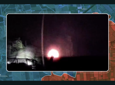 A screenshot from the RFU News - ReportinG from Ukraine YouTube video, 12 May.