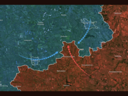 A screenshot from the RFU News - Reporting from Ukraine YouTube video, 30 May.