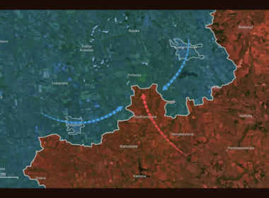 A screenshot from the RFU News - Reporting from Ukraine YouTube video, 30 May.