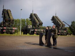 nyt approves german transfer 125 gmlrs rockets 100 patriot missiles ukraine ukrainian president volodymyr zelenskyy visits battery germany 2024 pres zelensky office biden-era aid winds down trump hesitates new commitments