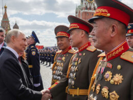 putin greeting north korean generals 9 military parade moscow bafkreifiopw7ir7vdfn7ww4gk53dbvcypgesptf3tf4li6uvk4tfyyypta ukraine news ukrainian reports