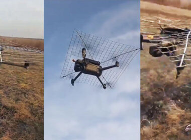 drones defending against anti-uav cages appear ukrainian mavics drone equipped anti-drone cage cope-cage-drone aerial footage emerged 14 has revealed now flying makeshift metal mesh mimicking earlier vehicle-based defenses armor—described similar