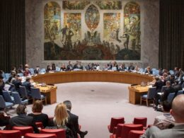 A wide view of the Security Council Chamber. Source: UN Photo/Loey Felipe