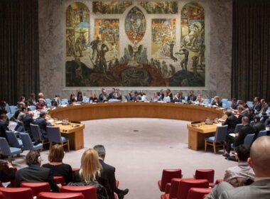 A wide view of the Security Council Chamber. Source: UN Photo/Loey Felipe