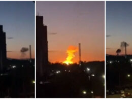 Drone strike on a Russian military factory in Tula overnight on 25-26 May 2025. Source: Supernova+. splav