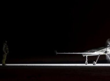 A Ukrainian strike drone.