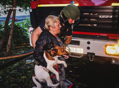 The aftermath of the Russian strikes on civilian infrastructure in Kharkiv, 7 June 2025.