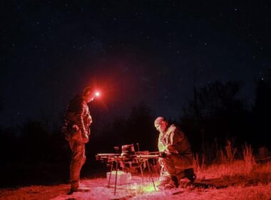 A drone team with the Ukrainian 24th Mechanized Brigade.