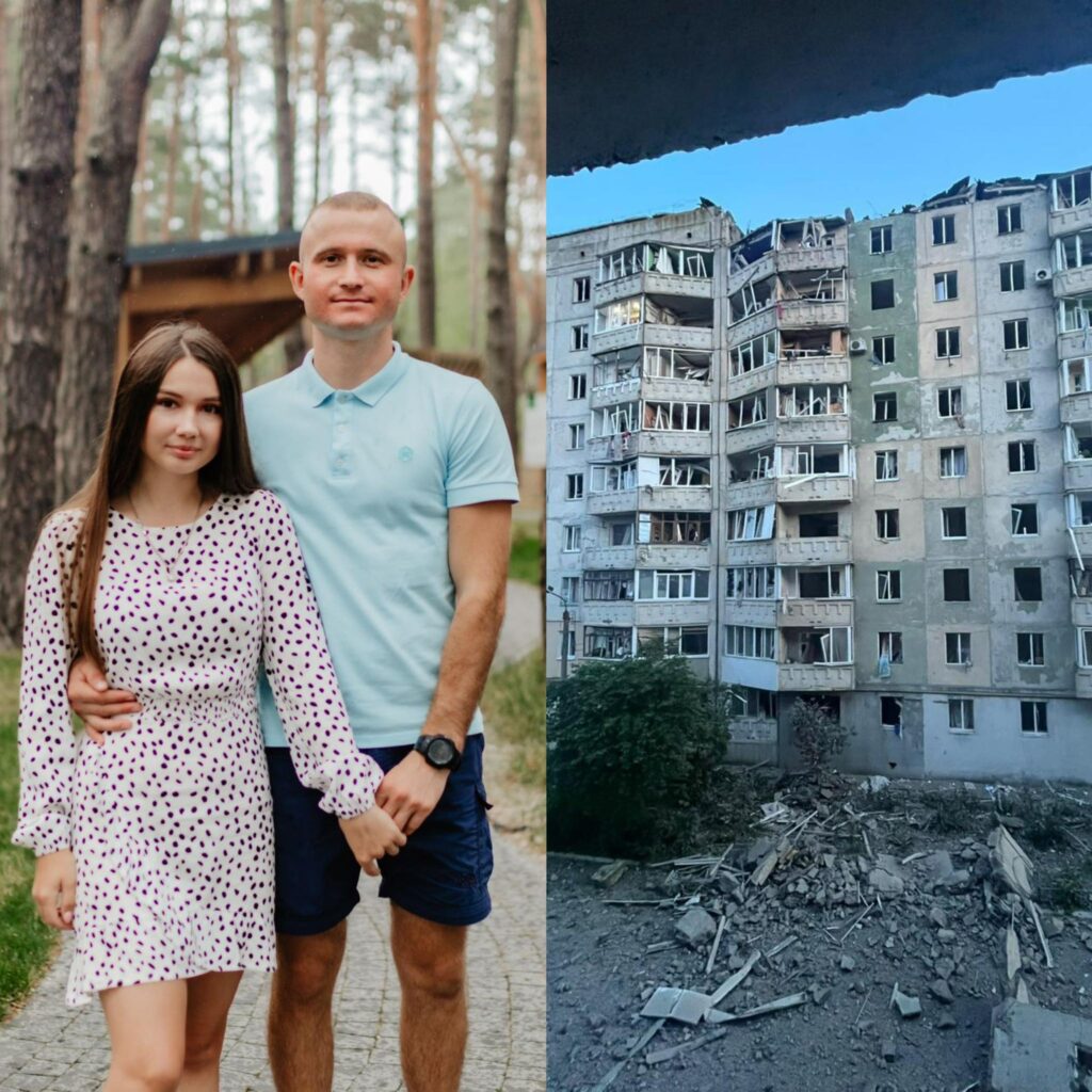 Mykola and Ivanna, a couple who planned to get married but were killed by a Russian missile strike on 6 June in Lutsk, western Ukraine.