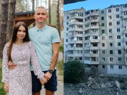 Mykola and Ivanna, a couple who planned to get married but were killed by a Russian missile strike on 6 June in Lutsk, western Ukraine.