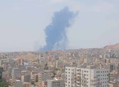 israel’s attack iran revives russia’s oil revenues smoke rising over tabriz after israeli airstrikes 13 2025 social media footage gtuek18xcaa2ubn prices surged up 14% following military strikes iranian targets bloomberg