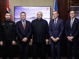 norwegian sea drone tech built ukraine fight russian navy officials ukraine’s norway’s defense ministries during signing joint agreements usv maritime naval boats unmanned uncrewed vessels 23 2025 ministry confirmed fund