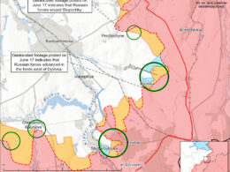 isw russians tried platoon-sized mech assault near toretsk drones destroyed equipment kostyantynivka-direction-june-18-2025 soviet-era armor appears less use shift toward lighter motorized platforms russian forces launched mechanized offensive 17 using armored