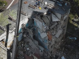 The aftermath of a Russian attack on Kyiv on 22-23 June 2025.