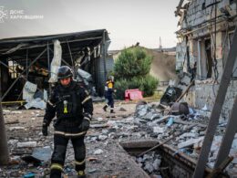 Aftermath of the Russian drone and missile attack on Kharkiv on the night of 1-2 June.