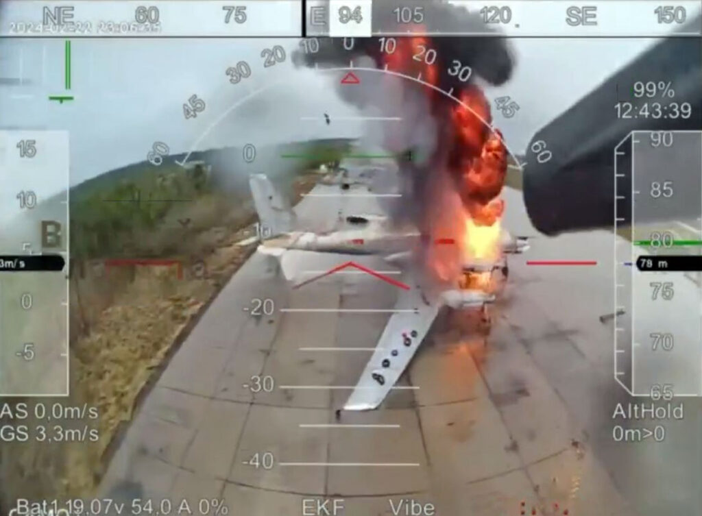 Drone strike spiderweb Ukraine trojan horse Russian airbases