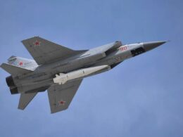 hits harm russia’s 5 hypersonic kinzhal strike ukraine bomber base fails russia's kh-47m2 air-launched ballistic missile attached mig-31k during 2018 victory day parade moscow kremlinru 1750px-2018_moscow_victory_day_parade_66 evening russia launched two
