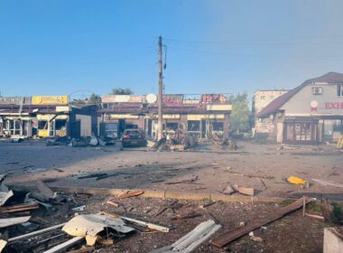 On 16 July, Russian forces dropped the 500-kilogram aerial bomb on Dobropillia's busiest commercial district precisely when employees were leaving work.
