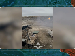 A screenshot from the RFU News – Reporting from Ukraine YouTube video, 14 July.