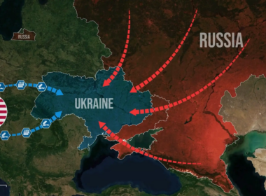 A screenshot from the RFU News – Reporting from Ukraine YouTube video, 15 July.