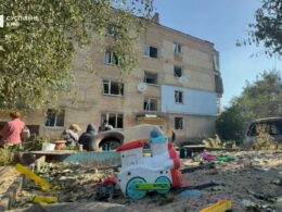 russia injures elderly toddler drone assault homes preschool enlistment center damaged home village novi petrivtsi kyiv oblast after russian strike 6 2025 9ef020e90293e338 launched massive night injuring least nine civilians
