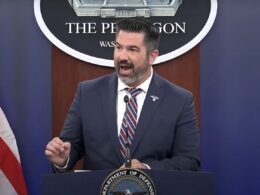 pentagon state dept defend ukraine arms pause america-first agenda chief spokesman sean parnell during press briefing washington 2 2025 youtube/department defense trump administration defends weapons calling part review kyiv left