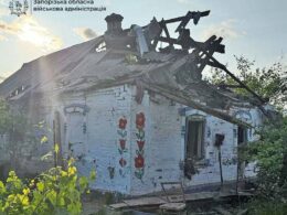 drone flames kharkiv missile blasts chuhuiv shell kherson—russia kills 13 injures 67 one-family home destroyed russian strike zaporizhzhia oblast 7 2025 roof completely torn off blast left structural damage visible