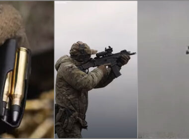 ukraine’s new bullets blasting drones 50 meters — without weapons ukrainian soldier engages drone using newly developed anti-drone rifle rounds during live-fire test new-ulrainian-anti-drone-rounds-in-action ukraine now fielding nato rifles offering