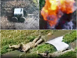 Ukrainian fully robotic engagement and the Russian soldiers surrendering to robots in Kharkiv Oblast. Source: 3rd Assault Brigade of the Ukrainian Ground Forces